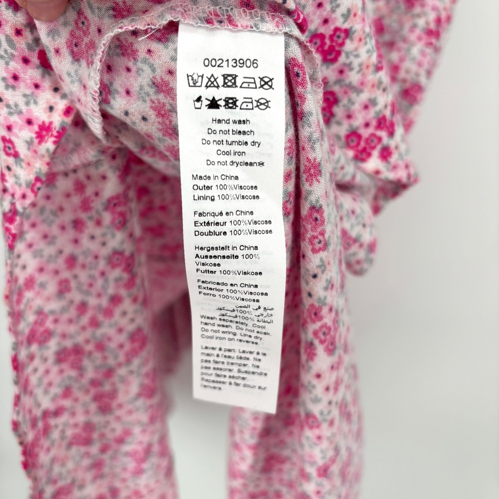 NWT City Chic Pink Foolish Ditsy Floral Ruffle Strap Tie Front Dress sz 24W - Picture 4 of 12